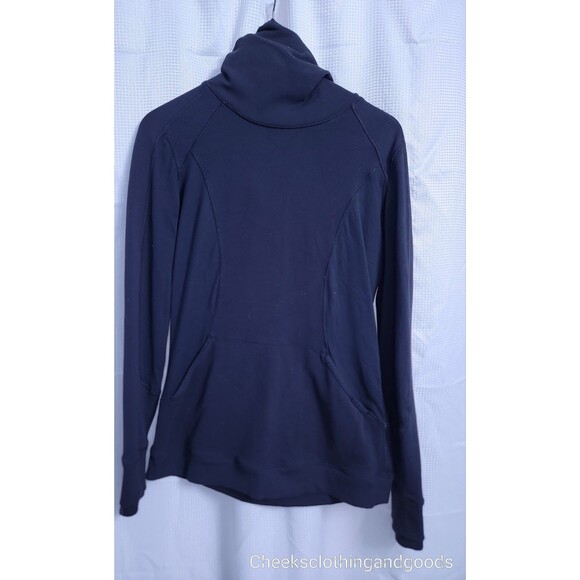 Lululemon Black Stretch Base Layer Running Hoodie Women's size 8 - Picture 2 of 9